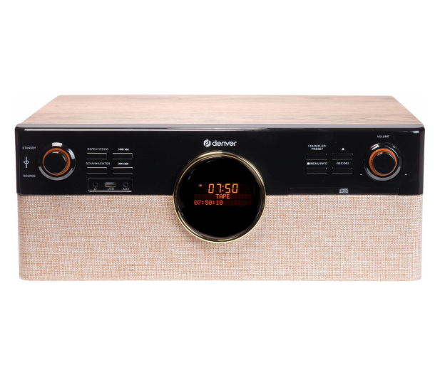 Denver Miniwieża Denver MRD-180 z gramofonem i radio DAB+/FM drewni - 1535052 - zdjęcie 2